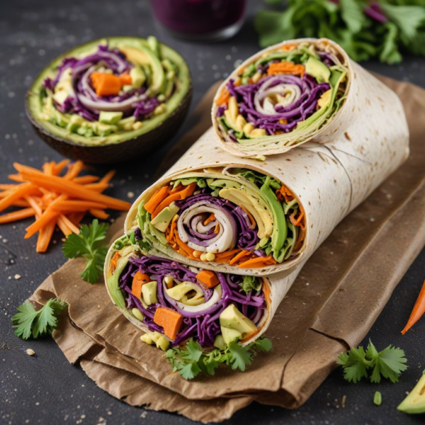 Exotic Veggie Avocado Wrap (Healthy & Guilt-Free)